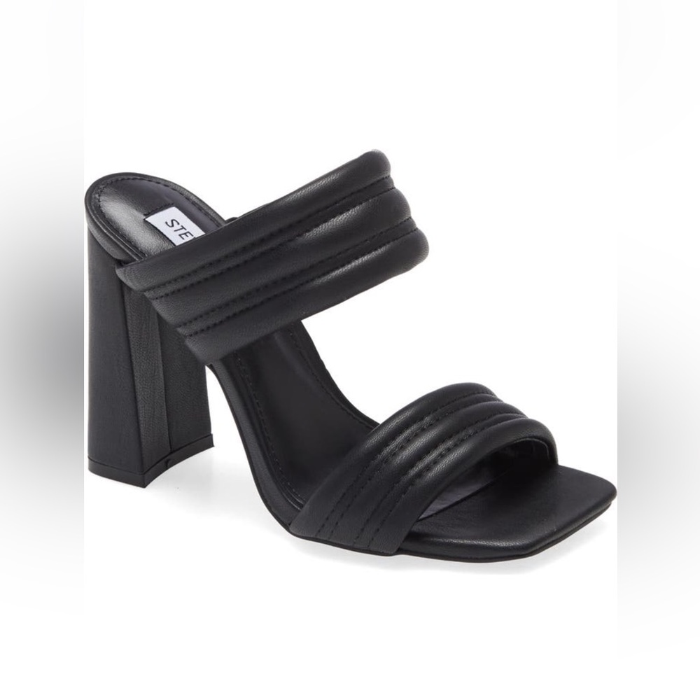Black Wedge Sandal Steve Madden Size 7.5